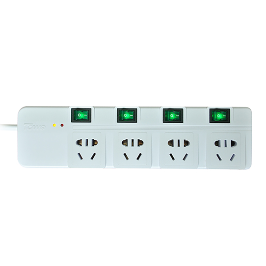 Surge protective socket