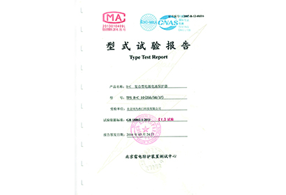 B+C 复合型电源电涌保护器型式试验报告