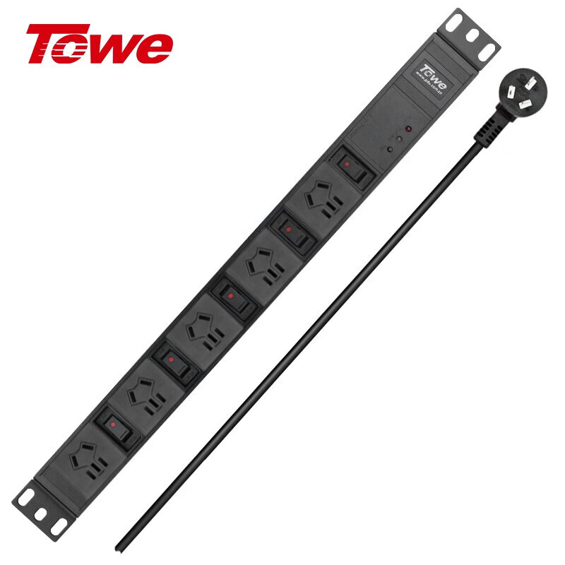 TOWE同为分控PDU机柜机架机箱插座 单开单控工业工程插排 EN10/G502KS