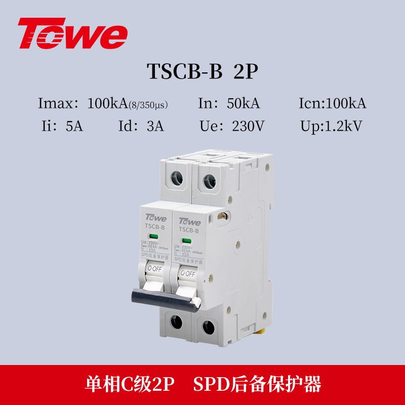 SPD专用后备保护器 TSCB-B 2P